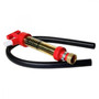 Jabsco Marine Engine Oil Drain Pump, For OMC and MerCruiser 3/4 NH Threaded Dipstick Tubes, 2 ft 1/2 in ID Hose, Brass