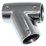 Whitecap ½" O.D. 60° SS Tee - Right 6045C