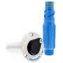 Jabsco Quick-Release Deck Washdown Fitting, Stainless Steel, Flush Mount, 1/2 in NPT Female Inlet, 3/4 in GHT Male Adapter - Apollo Lighting