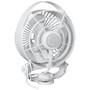 SEEKR by Caframo Maestro 12V 3-Speed 6" Marine Fan w/LED Light - White 7482CAWBX