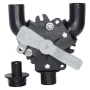 Jabsco Waste Diverter Y-Valve, 1-1/2 in Ports, 1 in Inlet