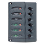 BEP Contour Switch Panel - Waterproof 6 Way w/PTC Fusing CSP6-PTC