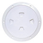 Beckson 8" Smooth Center Screw-Out Deck Plate - White DP80-W