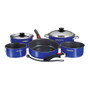 Magma Nestable 10 Piece Induction Non-Stick Enamel Finish Cookware Set - Cobalt Blue A10-366-CB-2-IN