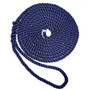 New England Ropes 3/8" Premium 3-Strand Dock Line - Navy Blue - 15' C6053-12-00015 - Apollo Lighting
