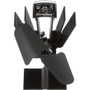 Ecofan Original Heat Powered Stove Fan - Black Blade 800CAXBX - Apollo Lighting