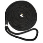 New England Ropes 1/2" Double Braid Dock Line - Black - 35' C5054-16-00035 - Apollo Lighting