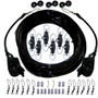 Rupp Triple Rigging Kit W/Lok-Ups & Nok-Outs - 520' Black Mono Cord CA-0160-MO