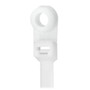 Pacer 8" Cable Tie w/Mounting Ring - Natural Color - 50lb Tensile Strength - 2" Bundle Diameter - 100 Piece Bag CTMR2S-100