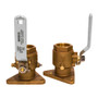 GROCO 1-1/4" Bronze Tri-Flanged Ball Valve/Seacock FBV-1250 - Apollo Lighting