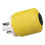 Hubbell HBL328DCP 30A 28V DC Locking Connector Male Yellow HBL328DCP - Apollo Lighting