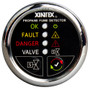 Fireboy-Xintex Propane Fume Detector w/Plastic Sensor & Solenoid Valve - Chrome Bezel Display P-1CS-R