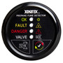 Fireboy-Xintex Propane Fume Detector w/Automatic Shut-Off & Plastic Sensor - No Solenoid Valve - Black Bezel Display P-1BNV-R