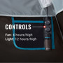 Coleman OneSource Rechargeable 4-Person Camping Dome Tent w/Airflow System & LED Lighting 2000035457