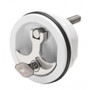 Whitecap Compression Handle CP Zamac/White Nylon Locking Fresh Water Use Only S-1415WC