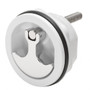 Whitecap Compression Handle CP Zamac/White Nylon No Lock Fresh Water Use Only S-1417WC