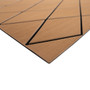 SeaDek 40" x 80" 6mm Two Color Diamond Full Sheet - Brushed Texture - Mocha/Black (1016mm x 2032mm x 6mm) 56411-80093