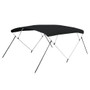 Carver 4 Bow 5487U Bimini Top with Boot - Black Acrylic A5487UB-02