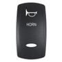 Pacer Actuator - 'HORN' f/V Series Contura Switches - Black - Laser Etched (Top/Bottom Light) EV2LE-HRN