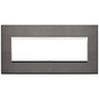 Vimar - Eikon EVO 21657 Cover Plate - 7 Module, Metal - Apollo Lighting
