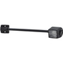 Hella Marine 4532 Series Halogen Chart Reading Lamp, 12V, 295mm Arm, Wall Mount, Red Lens Included