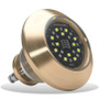 Lumishore ORA TIX404 Thru-Hull Underwater LED Light, Interchangeable, White Light 6500K, 10.5-31V DC, IP68, 5,100 Fixture Lumens, 110° Beam, Bronze Body