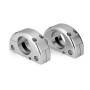JL Audio Mount Fixture for Enclosed Tower Speaker, For ETXv3 Enclosures, Marine-Grade Aluminum, Clear Anodized Finish, Sold in Pairs