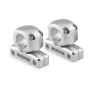 JL Audio Mount Fixture for Enclosed Tower Speaker, For ETXv3 Enclosures, Marine-Grade Aluminum, Clear Anodized Finish, Sold in Pairs