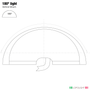 Lopolight Series 200-024 180 Deg White LED Navigation Light, 2NM, Vertical Mount, For Vessels Under 50m, 10-32VDC, IP68, COLREG72, USCG