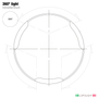 Lopolight 201-021 Masthead/Stern/Anchor Light, For 12-20m Vessels, 3 NM, 10-32VDC, IP68, Horizontal Mount, White Light