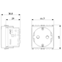 Vimar Arké 19208 SICURY SCHUKO Socket Outlet, 16A 250V, 2-Module, IP20