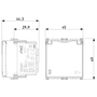 Vimar Arké 19208 SICURY SCHUKO Socket Outlet, 16A 250V, 2-Module, IP20