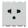 Vimar PLANA USA/EU SICURY Socket Outlet, 16A 250V, 2P+E, 2-Module