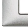 Vimar Plana 8-Module (2+2+2+2) Cover Plate, 71mm Center Distance, 293 x 80mm, Halogen-Free Technopolymer, Clamp Mounting, IP00