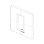 Vimar Plana 1-Module Cover Plate, IP00