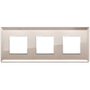 Vimar Eikon EVO 6-Module Cover Plate, 2+2+2 Layout, 71mm Centers