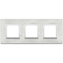 Vimar Eikon EVO 6-Module Cover Plate, 2+2+2 Layout, 71mm Centers
