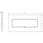 Vimar Eikon EVO 7-Module Cover Plate, Horizontal/Vertical Mount