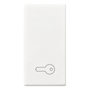 Vimar Plana 1M Interchangeable Button, Single Rocker, IP40, Lightable, Halogen-Free Thermoplastic