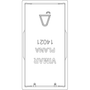 Vimar Plana 1M Interchangeable Button, Single Rocker, IP40, Lightable, Halogen-Free Thermoplastic
