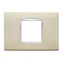 Vimar Eikon Classic Cover Plate, 2-Central-Module, Horizontal/Vertical Mount