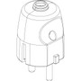 Vimar Supernova German/French S31 2P+E Axial Plug, 16A, 250V, IP20, Screwed Terminal