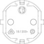 Vimar Supernova German/French S31 2P+E Axial Plug, 16A, 250V, IP20, Screwed Terminal