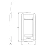 Vimar Idea Rondò Cover Plate, 1-Module, Die-Cast Metal, Panel Mount