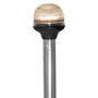 Attwood Marine Incandescent All-Round Folding Pole Light, 54 in, 12V, 2-Pin Locking Collar, Articulating Anti-Glare