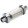 Attwood Marine Outboard Fuel Filter, Universal, Clear Body, For 1/4 in, 5/16 in, 3/8 in Fuel Lines