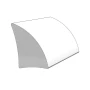 TACO Marine Rigid Vinyl Spray Rail, 2-1/8 in x 1-1/2 in, 18 ft, Arctic White