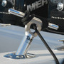 TACO Marine Multi-Purpose Portable Cleat, 15 Degree, Type-304 Stainless Steel, Standard Rod Holder Fit