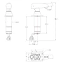 TACO Marine Grand Slam 300XL Outrigger Mount Pair, For 1-1/2 in Outriggers, For Hardtops up to 4.5 in, Single-Handle, Stainless Steel/Anodized Aluminum