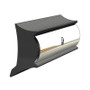 TACO Marine Rigid Vinyl Rub Rail, Black, 2 in x 1-3/16 in, 20 ft